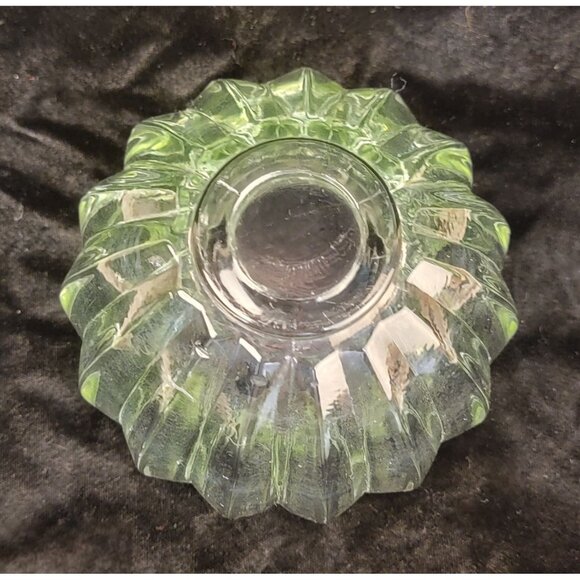 Vintage Indiana Glass Lotus Candleholder - Picture 13 of 15
